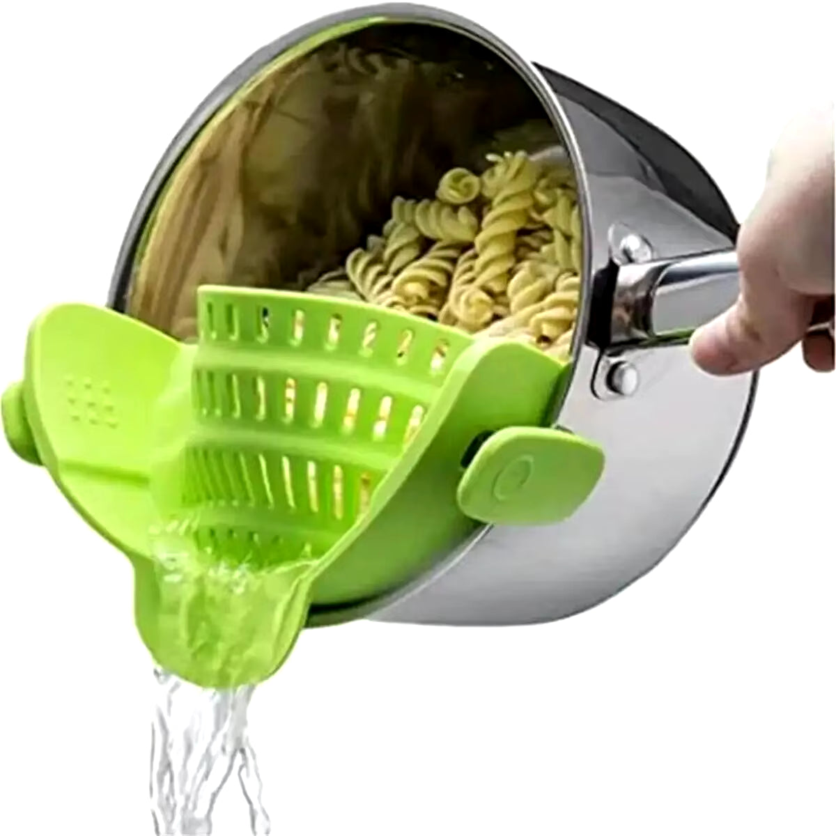 Adjustable Silicone Clip-On Strainer